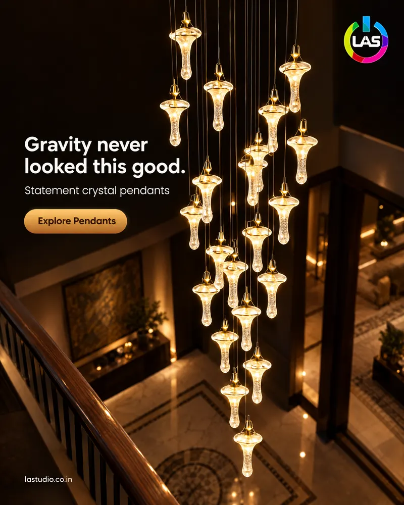 Gravity never looked this good, Light Art Studio static ad