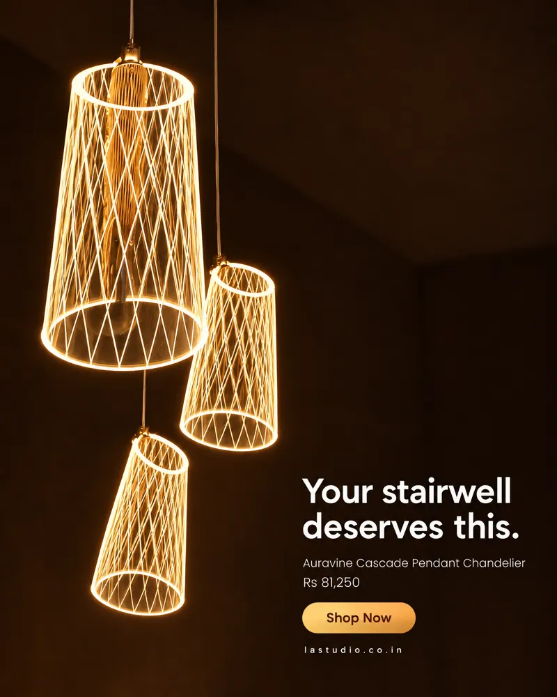 Your stairwell deserves this, Light Art Studio static ad