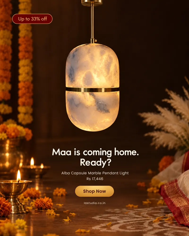 Maa is coming home, Light Art Studio static ad