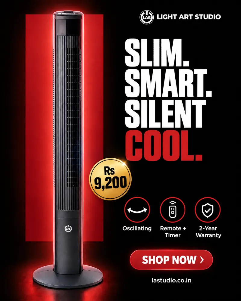 Slim. Smart. Silent., Light Art Studio static ad
