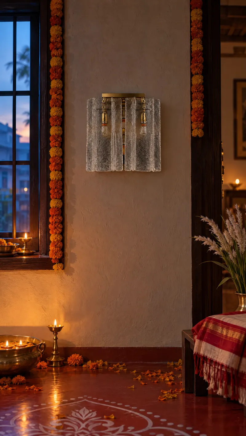 Alabaster sconce, AI image