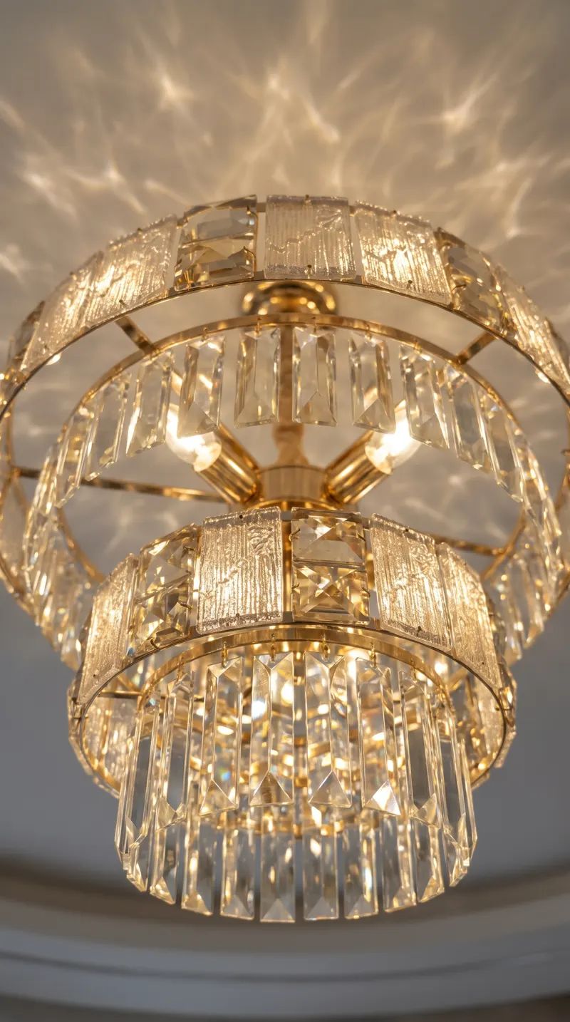 Crystal chandelier, AI image