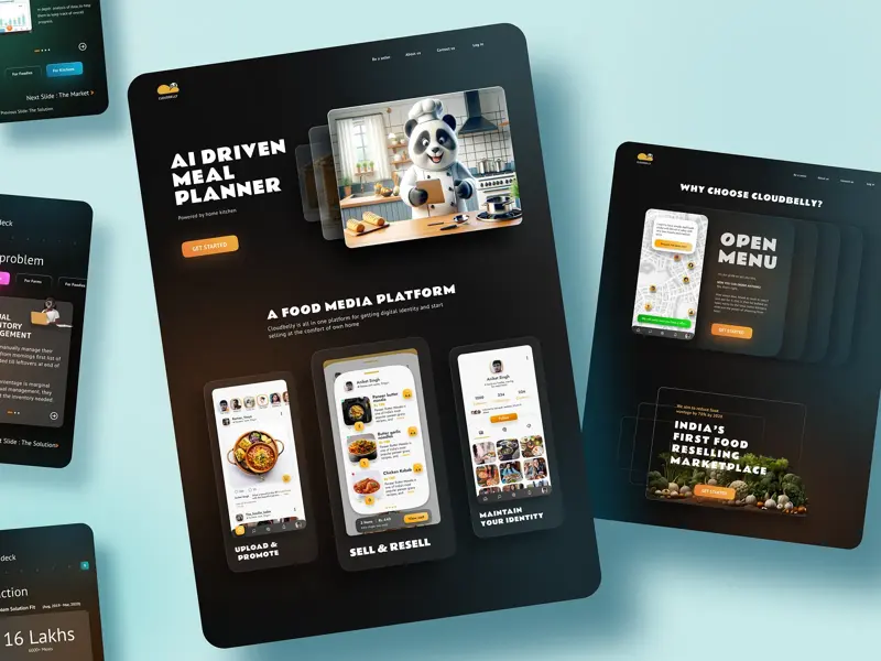 Cloudbelly, UI/UX Website